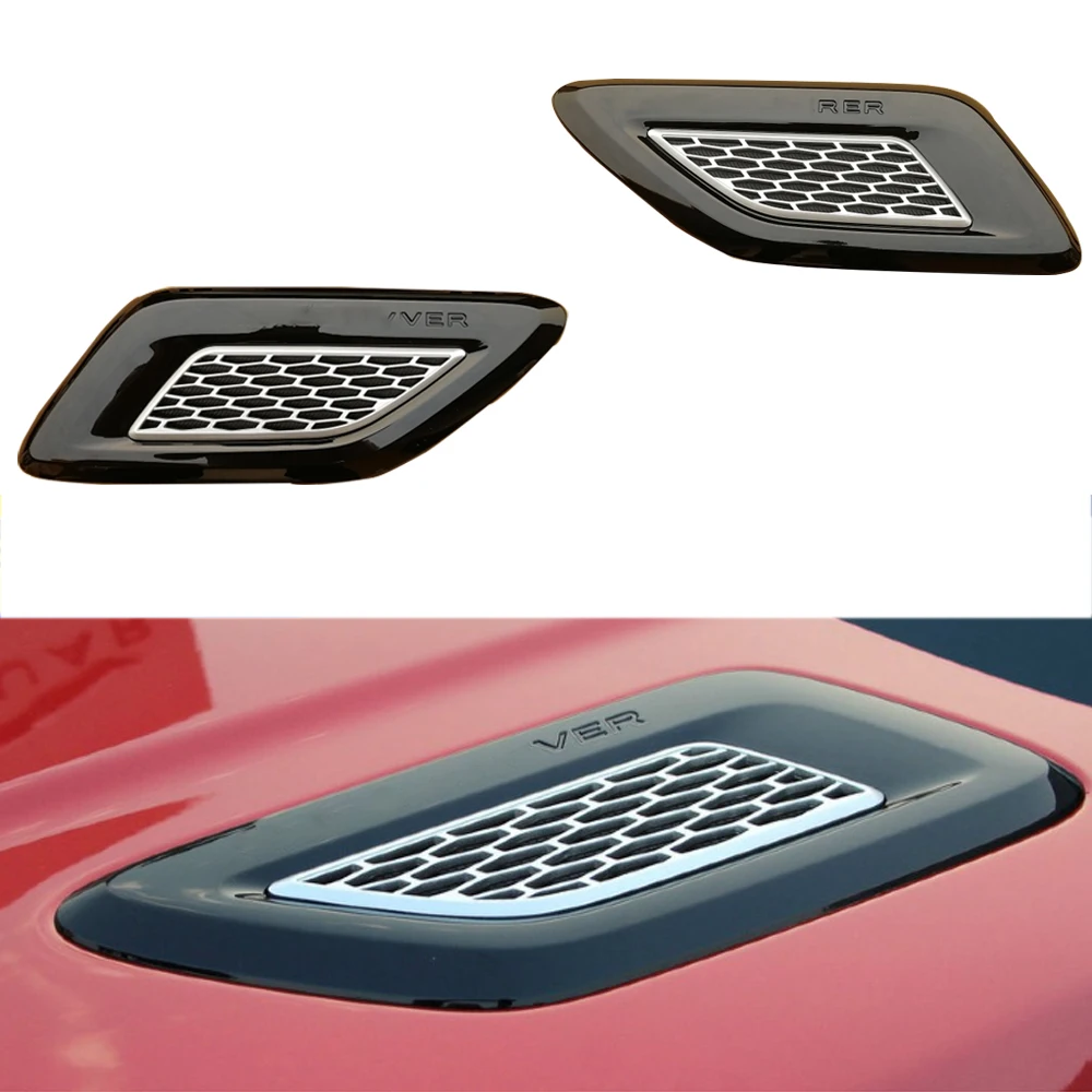 For Range Rover Hood Grill Vent Slat Air Wing Cover For Range Rover Sport 2014 2015 2016 2017 Hood Air Outlet Grille For Hood