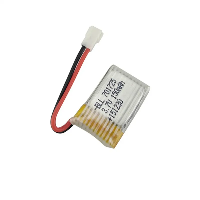 3.7V 1S 150mAh Lipo Battery for JJRC H8 H20 H36 Eachine E010 H8 Furibee F36 H36 Syma X2 Nihui 010 U207 H2 RC Drone Parts