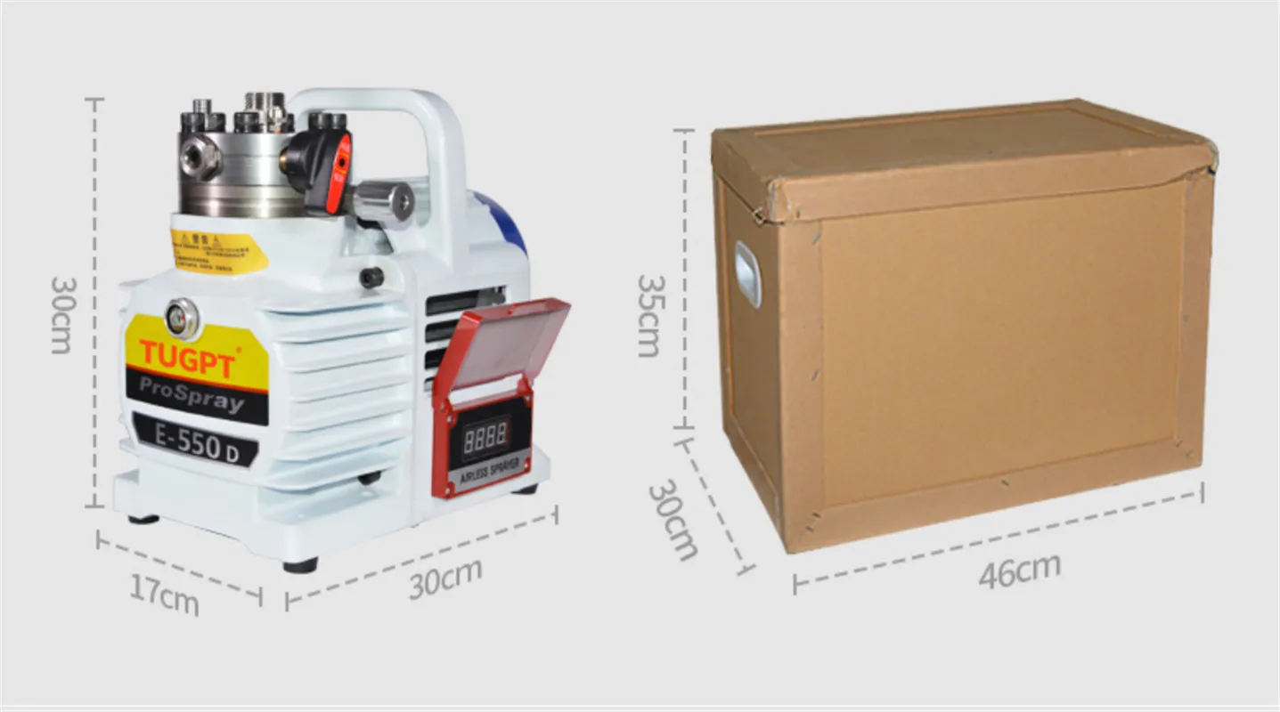 Portable 3500W 20L High-pressure Airless Spraying Machine Professional Airless Spray Gun Painting Machine Tool Double Gun