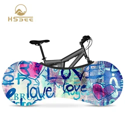 HSSEE New Bicycle Indoor Dust Cover Smooth Milk Shredded 26in MTB Protective Cover Elastic Road Bike Cover Cycling Accessories