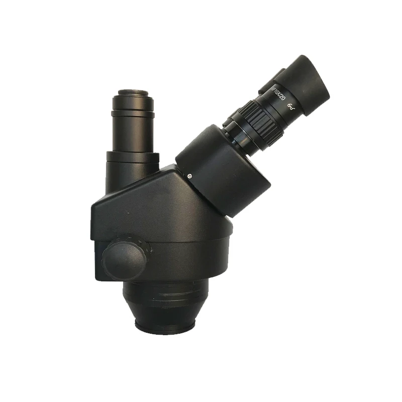 Imagem -03 - Trinocular Estéreo Zoom Mesa Suporte Microscópio Wf20x 0.5x 2.0x Lente Objetiva Auxiliar Pcb Jewerly Solda 7x45x 3.5x-90x
