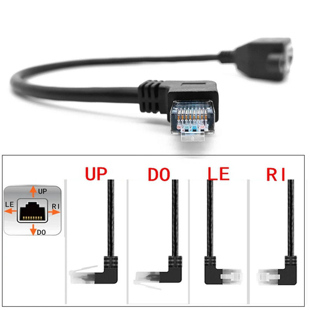 Cat6 Ethernet Kabel RJ45 Rechten Winkel UTP Netzwerk Kabel Patchkabel 90 Grad Cat6a Lan Kabel für Laptop Router TV BOX
