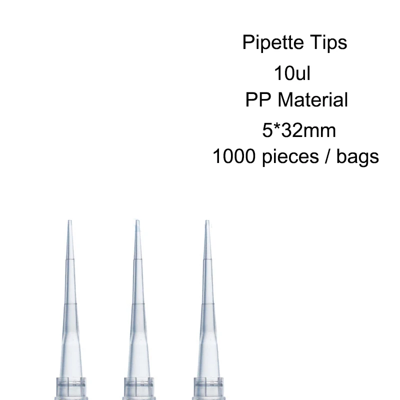 IKEME Pipette Tips 10ul 200ul 1000ul 5ml 10ml Autoclavable Laboratory Micropipette Tip Plastic Pipettes Tips Medical Supplies