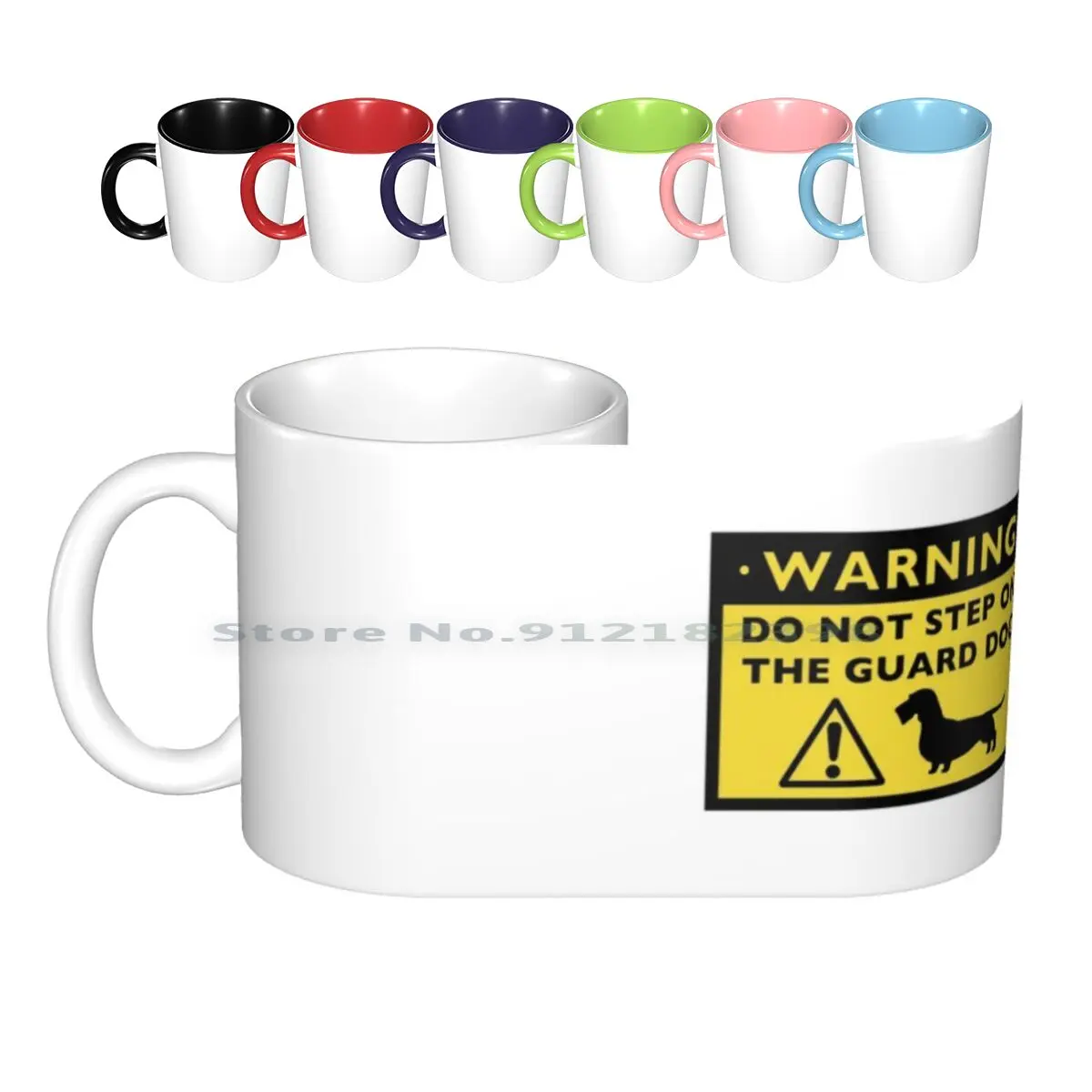 Humorous Dachshund Warning ( Wirehaired Dachshund ) Ceramic Mugs Coffee Cups Milk Tea Mug Dachshund Dachshund Doxie Wiener Dog