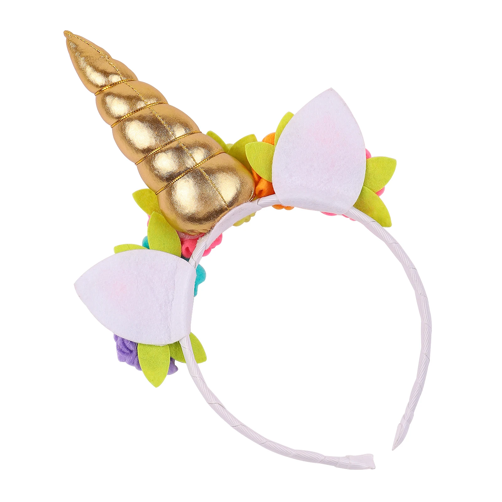 New Unicorn Horn Hairbands For Kids Girls Party Headwear Flower Ribbon Bows Headbands Cute Decor Baby Children Hair Accessories