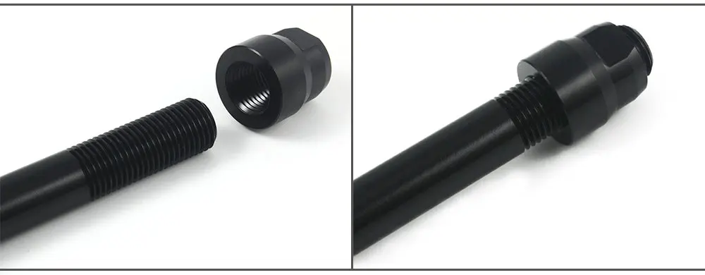 HEPPE MTB Rennrad Steckachse Mutter M12 M14 M15 Gewinde Achsmuttern Fahrradnabenrohr Welle Spießkappe für P1.0/1.25/1.5/1.75mm Thru Alxe – Detail 33