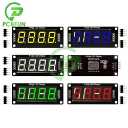 Tube numérique LED à 4 chiffres et 7 segments, technologie d'affichage IC, pilote TM1637, 5V, affichage TM1637.h pour Ardu37, E/S numérique, 2 broches, 0.56 pouces