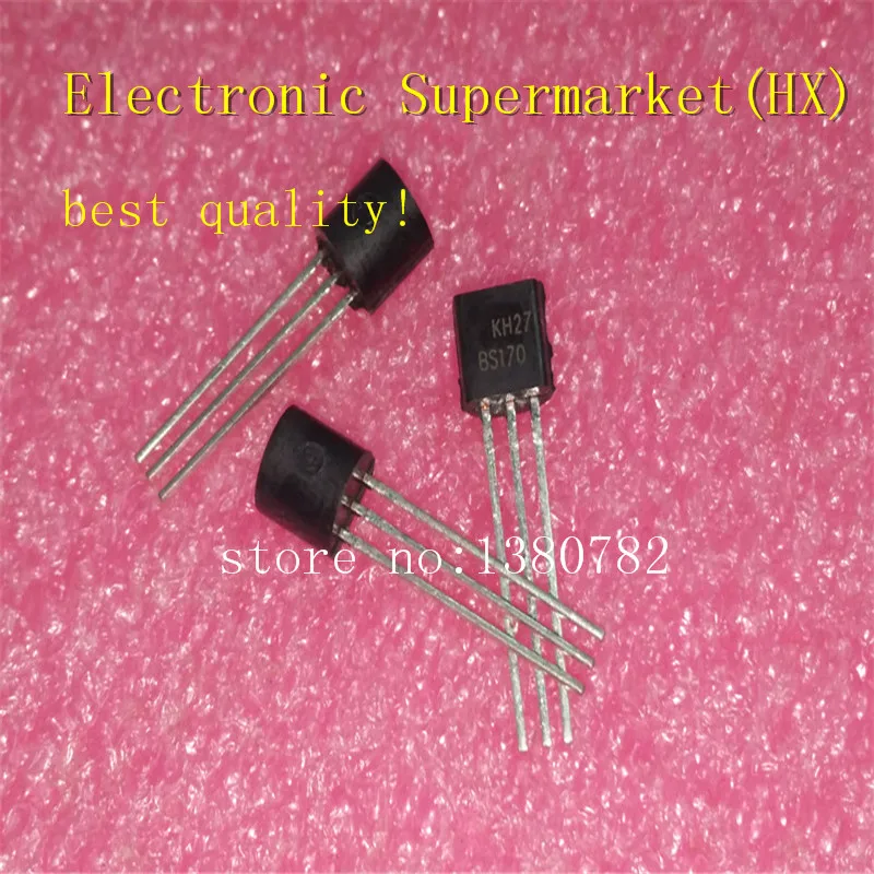 

Free shipping 100pcs/lot BS170 TO-92 FETs MOSFET N-CH 60V 500MA