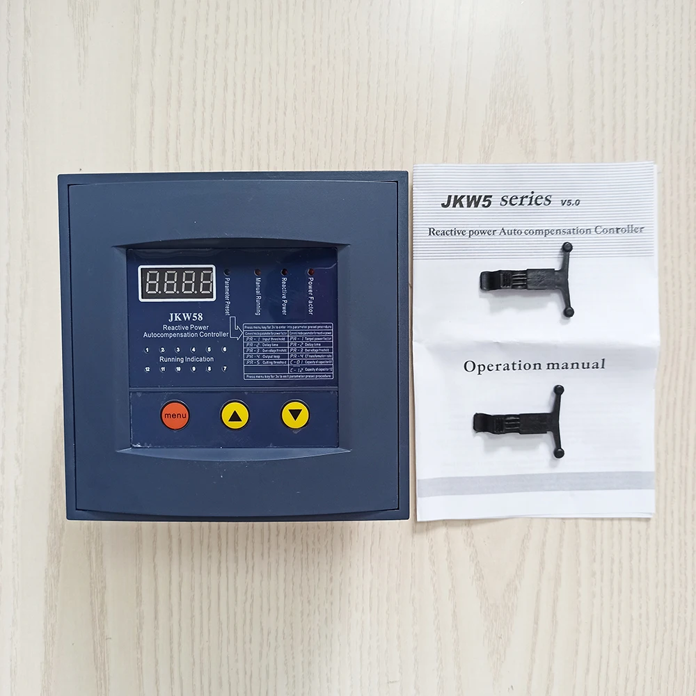 JKW58 PFR-12 Reactive Power Factor Regulator Compensation Controller Brand New 220V 50Hz 4/6/8/10/12 Steps Universal