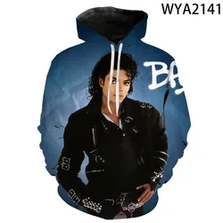 New Hoodies Fashion Michael Jackson 3D Printed Men Women Children Sweatshirts Pullover Long Sleeve Boy Girl Kids Casual Tops