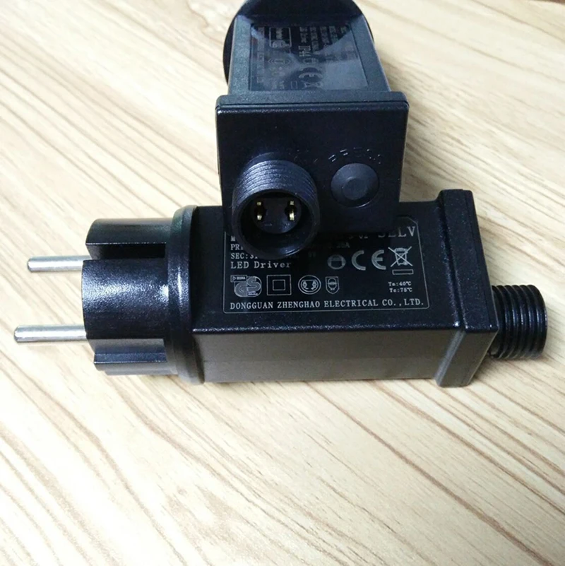 Adattatore di alimentazione 31V 6W sempre luminoso/lampeggiante drive di alimentazione HA CONDOTTO il driver UE Impermeabile IP44 adattatore di alimentazione per luci della stringa di luci A LED