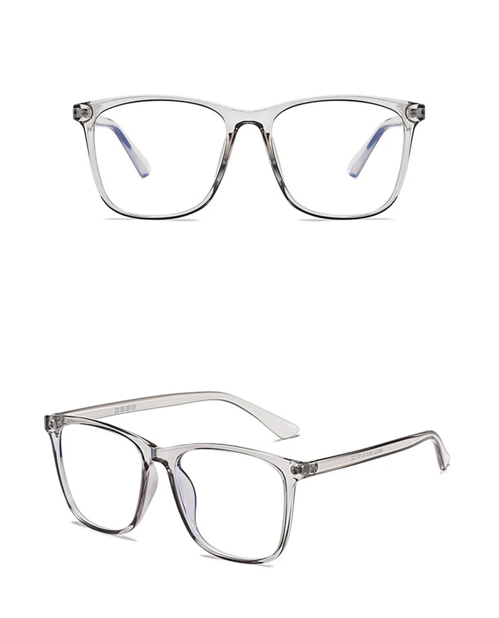 Quadratische Korrektionsbrille mit großem Rahmen, Anti-Blaulicht/Photochrom/Myopie/Hyperopie/Progressiv/Bifokale Brille, Unisex – Detail 7