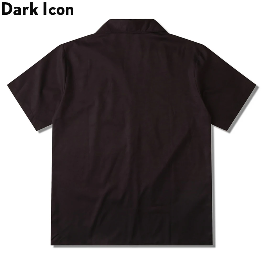 Dark Icon Street Fashion Men\'s Shirts Short Sleeve Summer Holiday Hawaiian Shirt Polo Shirt