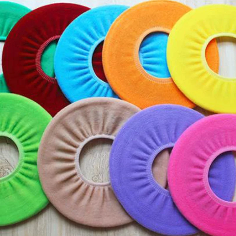 1Pc Toilet Seat Case Warmer Toilet Accessories Pedestal Pan Cushion Pads Washable Toilet Seat Covers Random Color Toilet Covers