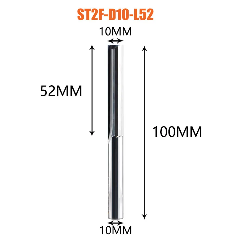 Dreanique 3.175mm 4mm 6mm 8mm Schacht 2-snijdende Carbide freesfrees graveerfrees rechte sleuf frees