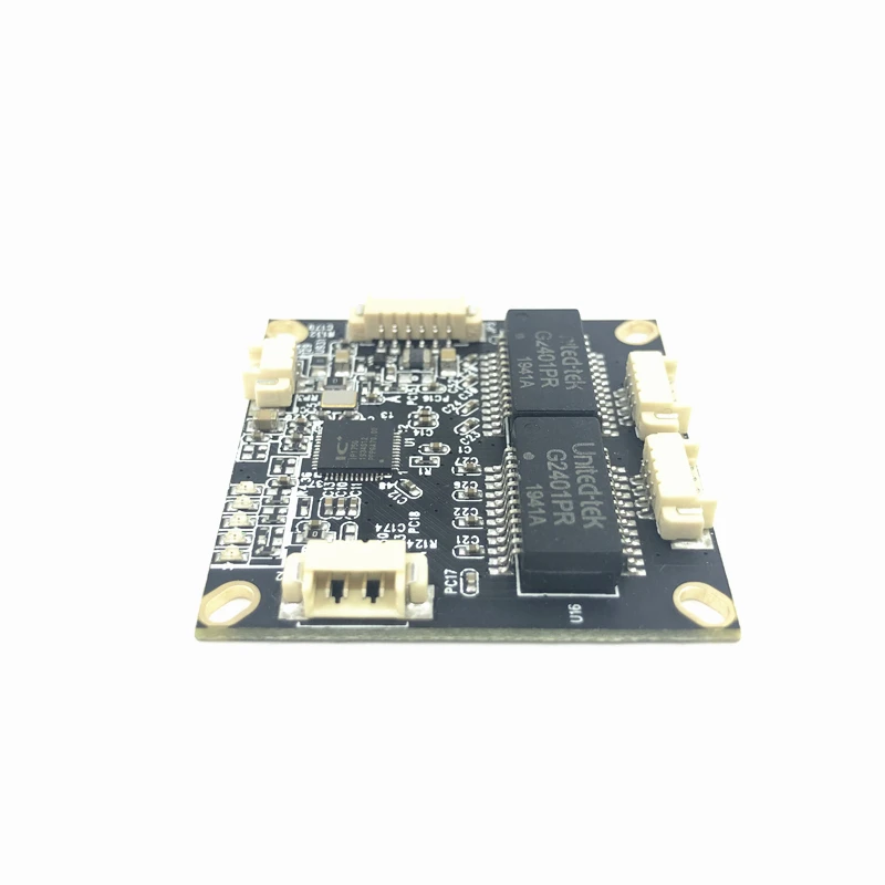 Alimentation électrique inversée 12V, Mini carte PCBA, mini module de commutation ethernet, 10/100Mbps, OEM/ODM, alimentation avant et arrière 12V