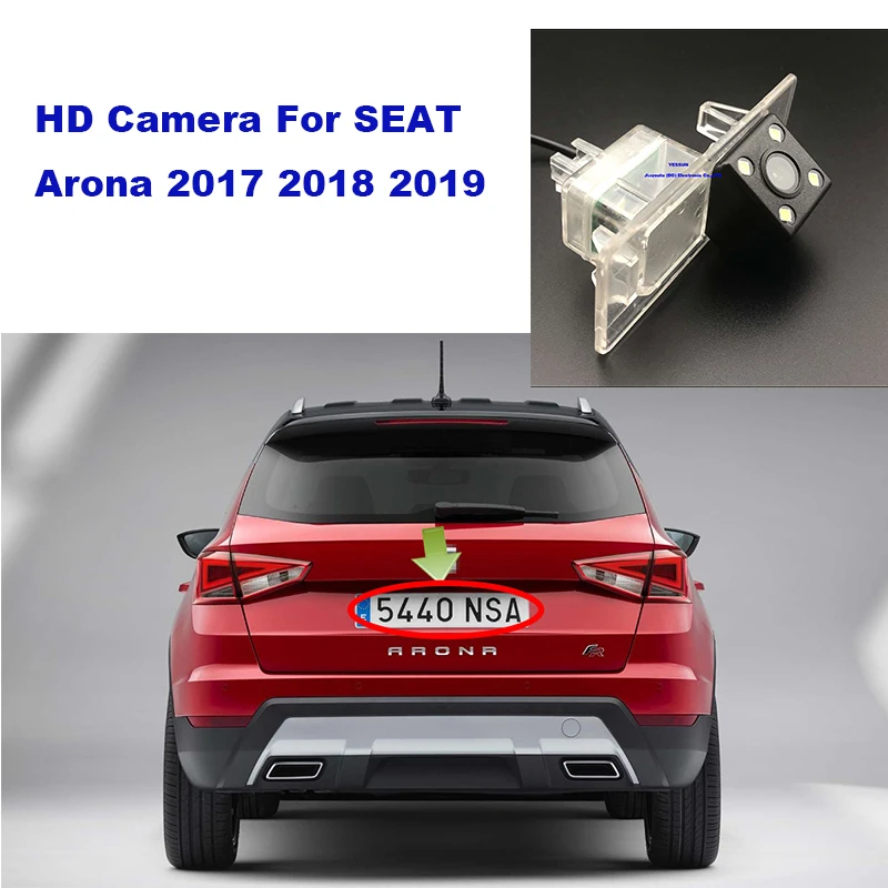 License plate rear camera For SEAT Arona 2017 2018 2019 Car Rear View camera Parking Assistance