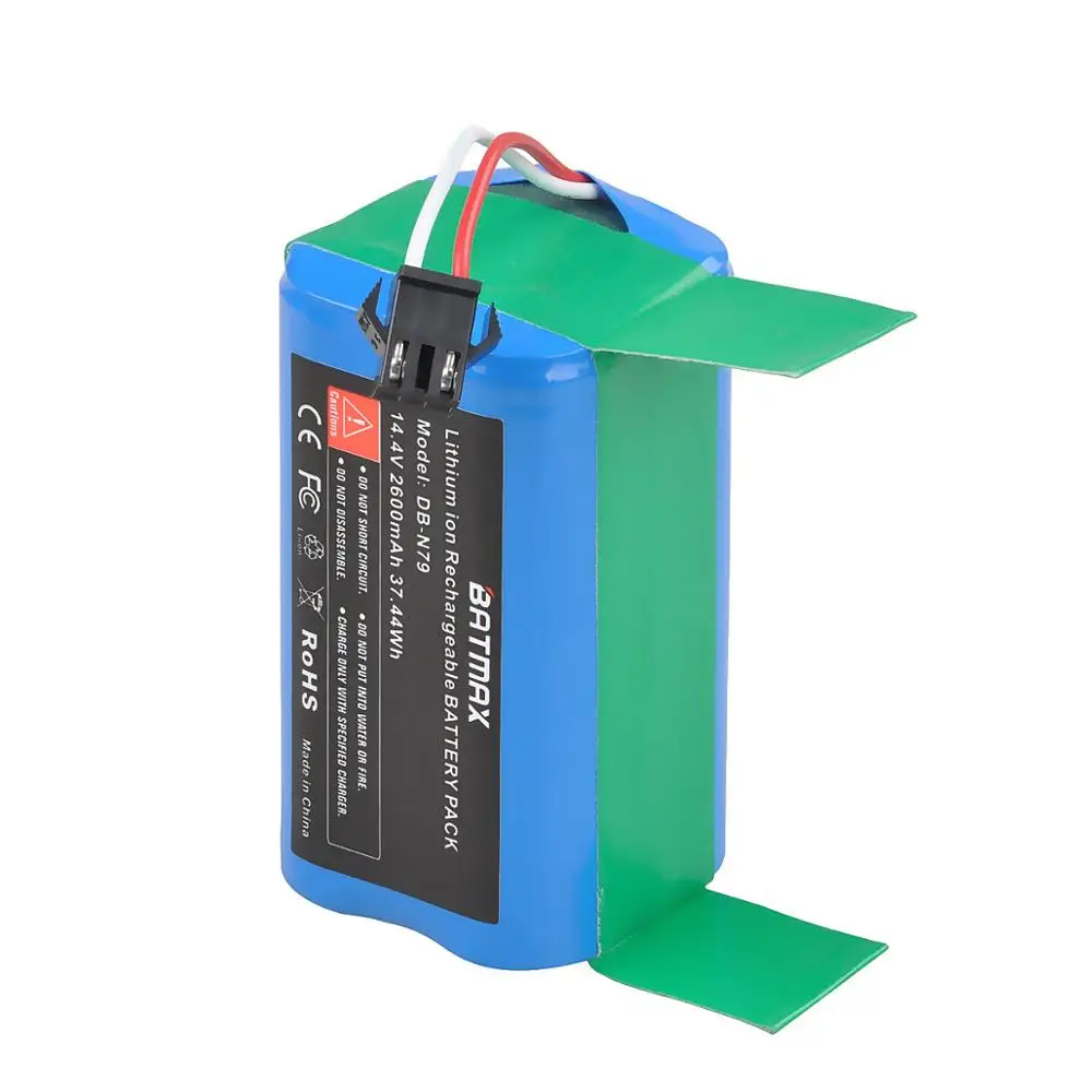 Batmax 14.4V 2600mAh Li-ion Battery for Ecovacs Deebot N79 N79S DN622, Eufy Robovac 11 11S 12 15C 15S 35C Conga Excellence 990