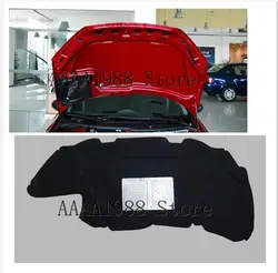 For Peugeot 206 2003 -2013Car Heat Sound Insulation Cotton Front Hood Engine Firewall Mat Pad Cover Noise Deadener