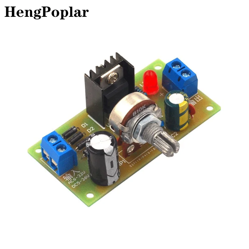 LM317 Adjustable Regulated Power Supply Kit Output with Protection Continuous Adjustable DC Regulated Power Supply DIY Parts