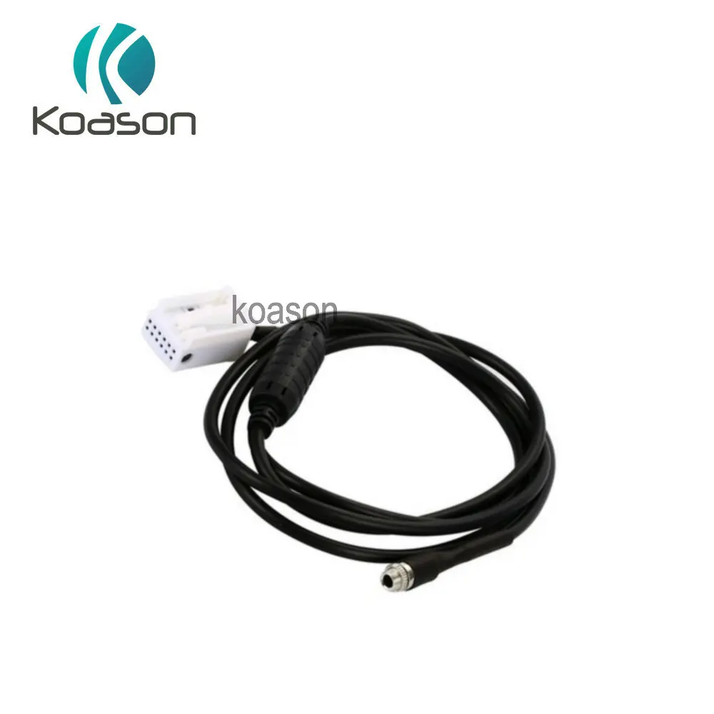 car 3.5 Aux Adapter female cable aux input wire kit music mp3 player 12pin for B-M-W E60 E65 E82 E87 E88 E90 GPS Accessories