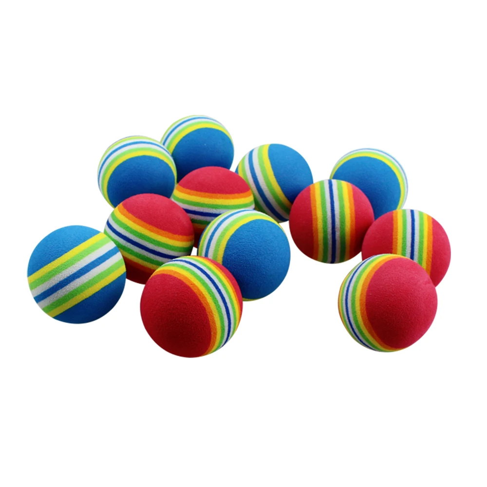 

20Pcs Rainbow Color Indoor Practice EVA Foam Sponge Golf Training Balls