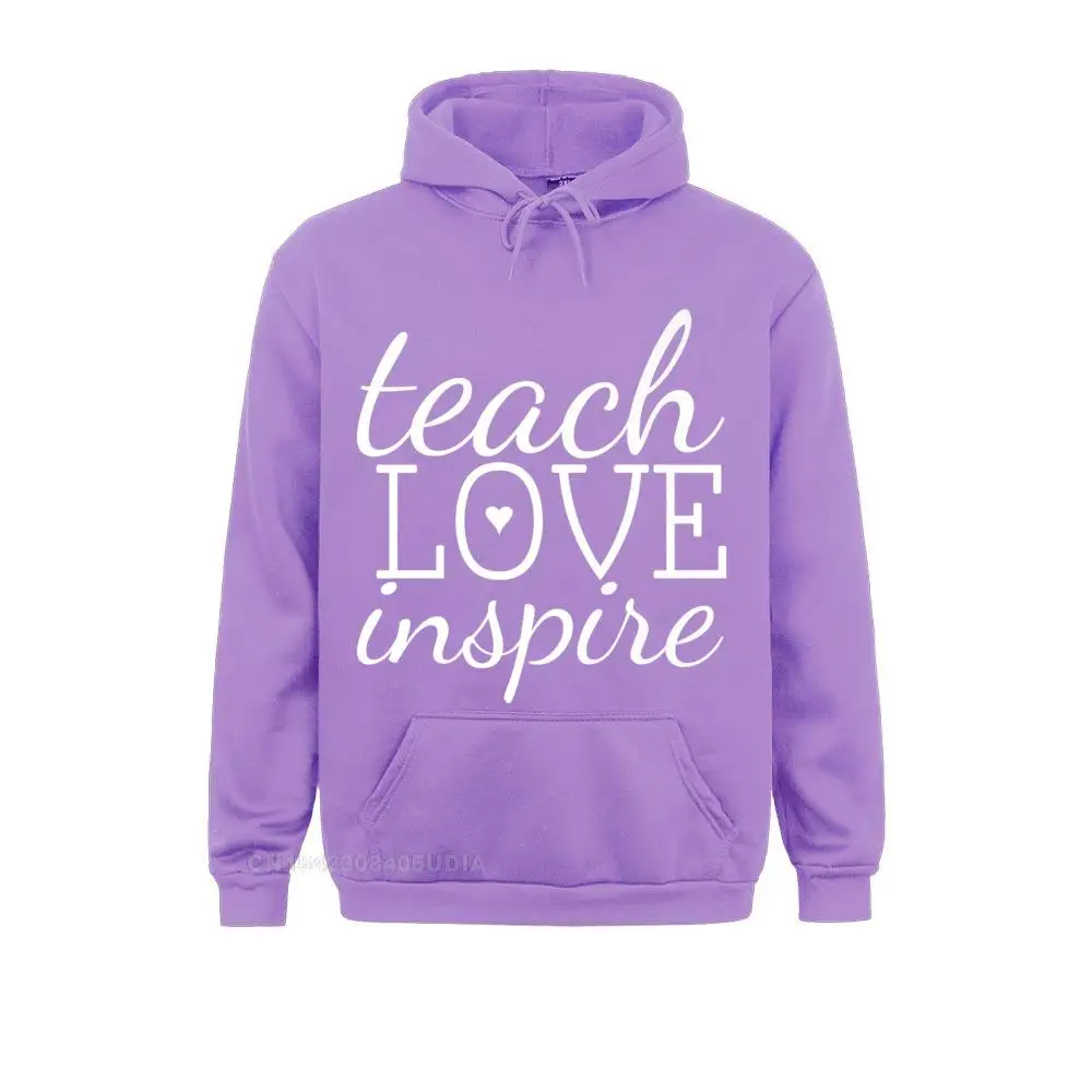 Teach Love Inspire Teacher Teaching Hoodie For Men Or Women Sweatshirts Family Hoodies Long Sleeve Fashion Sportswears Women's