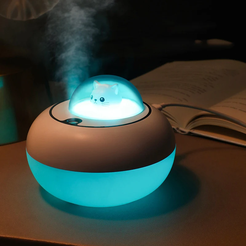 

Portable USB Ultrasonic Colorful Cup Aroma Diffuser Cool Mist Maker Air Humidifier Purifier With Light For Car Home