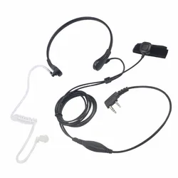 Throat Microphone With Acoustic Tube for BAOFENG Two Way Radio Headset UV-5R UV 82  BF-888S