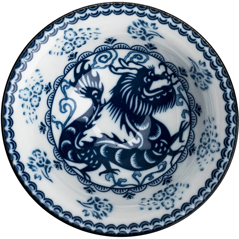 Full set(12-piece) The 12 Chinese Zodiacs blue and white porcelain kungfu tea set chinese style teacup