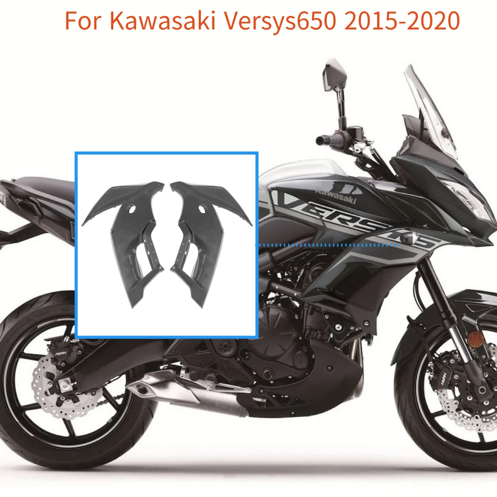

Motorcycle Front Head Side Panel Fairing Frame Cover For Kawasaki Versys650 Versys 650 2015-2021 2019 2018 2017 2016 Unpainted