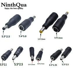 5.5*2.5mm DC Power Plug Adapter DC jack 5.5 X 2.5 mm Male to 7.9*5.5 7.4 *5.0 3.5*1.35 4.0*1.7 5.5*2.5mm 4.0*1.7mm Female 1Pcs