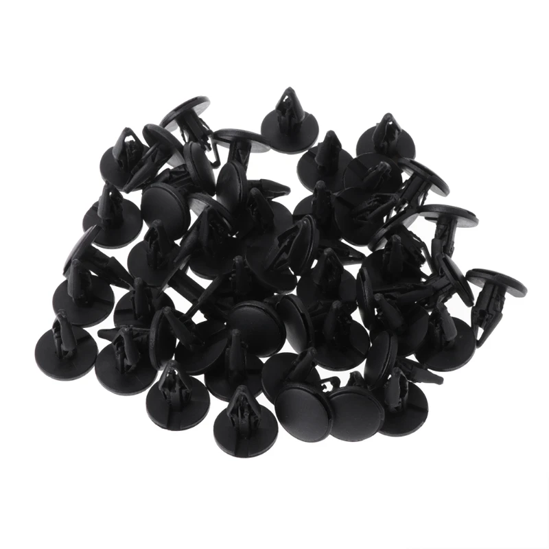 50 Pcs Car Fender Trunk Rivet Fastener Push Clips For Honda Renault Peugeot Citroen etc.