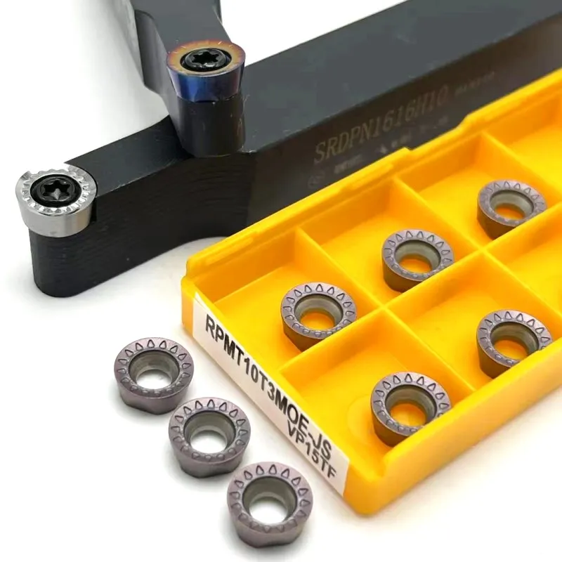 Portaherramientas de torneado, barra de perforación CNC, soporte de herramientas externas, RCGT, RPMT10T3MO, R5, SRDPN1010H10, SRDPN1212H10, SRDPN1616H10