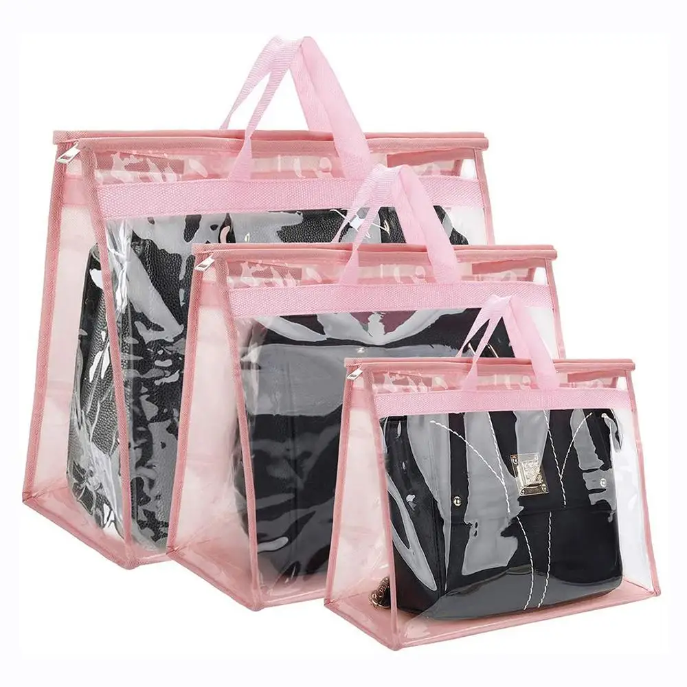 1PC Waterproof Bag Transparent Makeup Bags Large Capacity Double Zipper Cosmetic Bag With Handle For Outdoor Travel Handbag