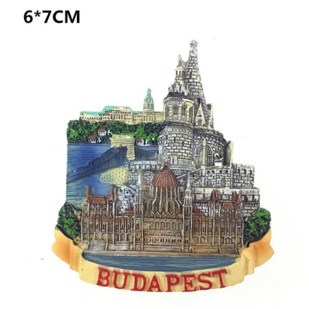 Hungary 3D Fridge Magnet Tourist Souvenirs Refrigerator Magnetic Stickers Travel Gifts