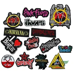 Band a239 embroidery skull hard rock band heavy metal band badge logo pasted with punk back tape