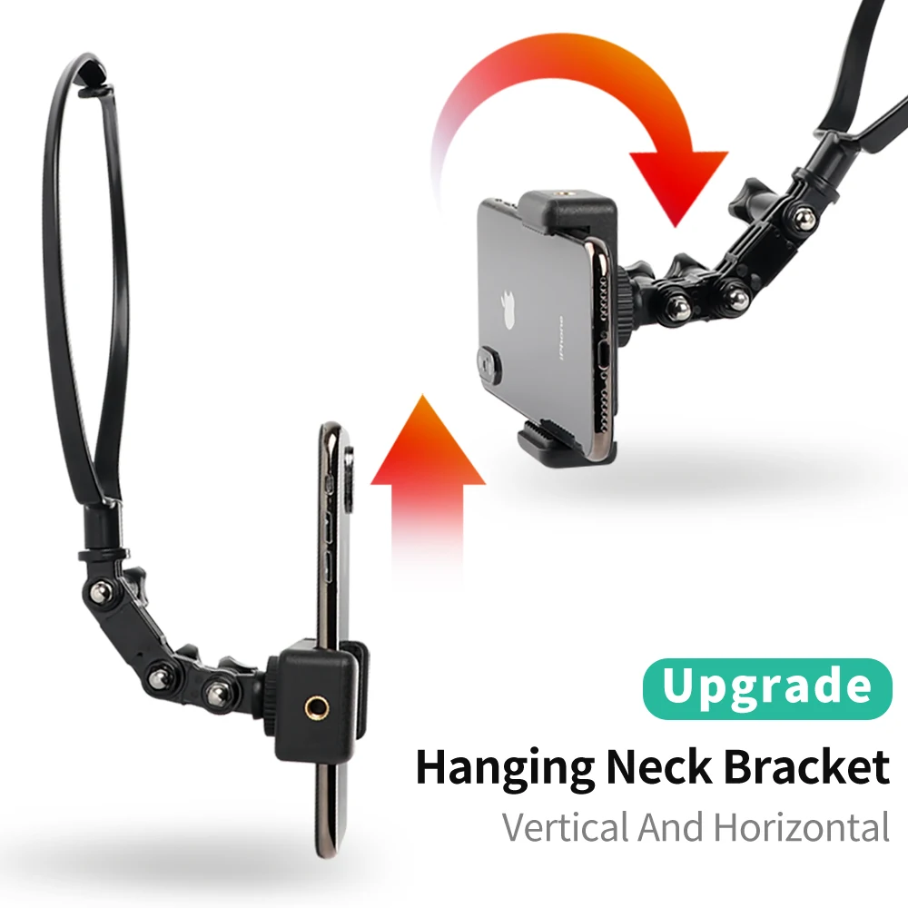 For Gopro Hero 10/9/8/7/6 iPhone phone Hanging Stand Sports Camera Neck Mount Lanyard Holder Strap Chest Fixed Base Accessories