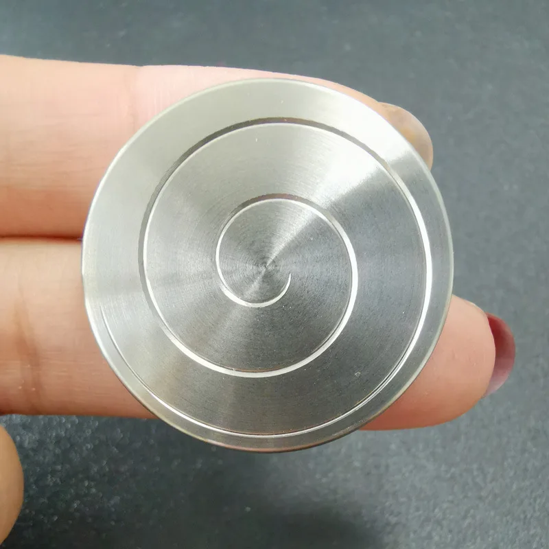 Desktop Coin Gyro Transfer Good Luck Gyro Mezmocoin Pocket Toy Stainless Steel Rotary Gyro Adult Fingertip Toy For Children Gift