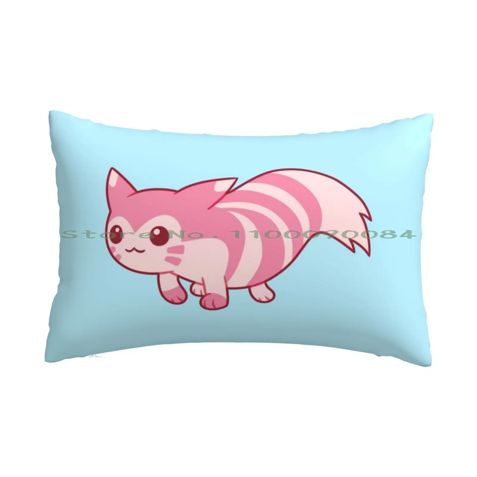 Shiny Furret Walk Meme Pillow Case 20x30 50*75 Sofa Bedroom Pattern Pilot Black Fan Art Long Rectangle Pillowcover Home Outdoor