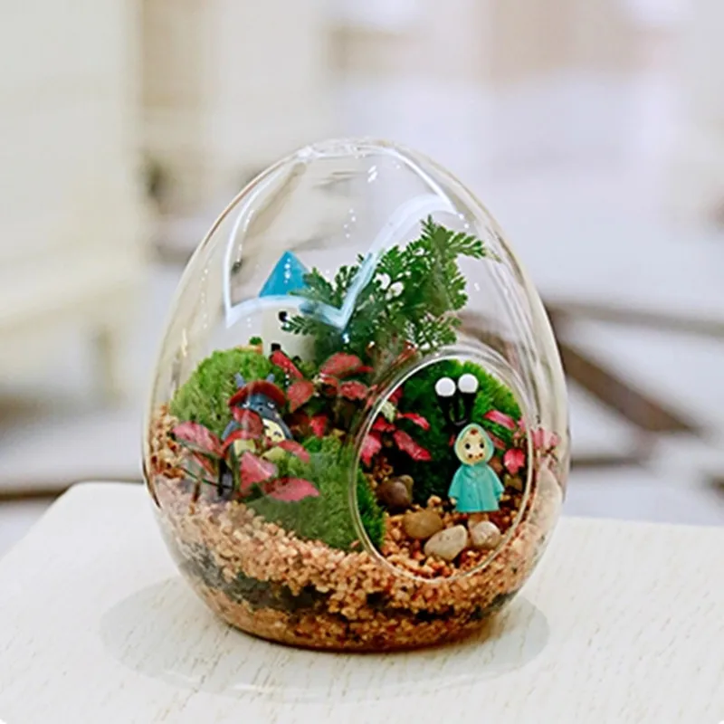 fs-8pcs-pack-95-11cm-egg-shaped-glass-terrarium-vase-home-decoration-handmade-lamp-blown-diy-glassware-friend-gift