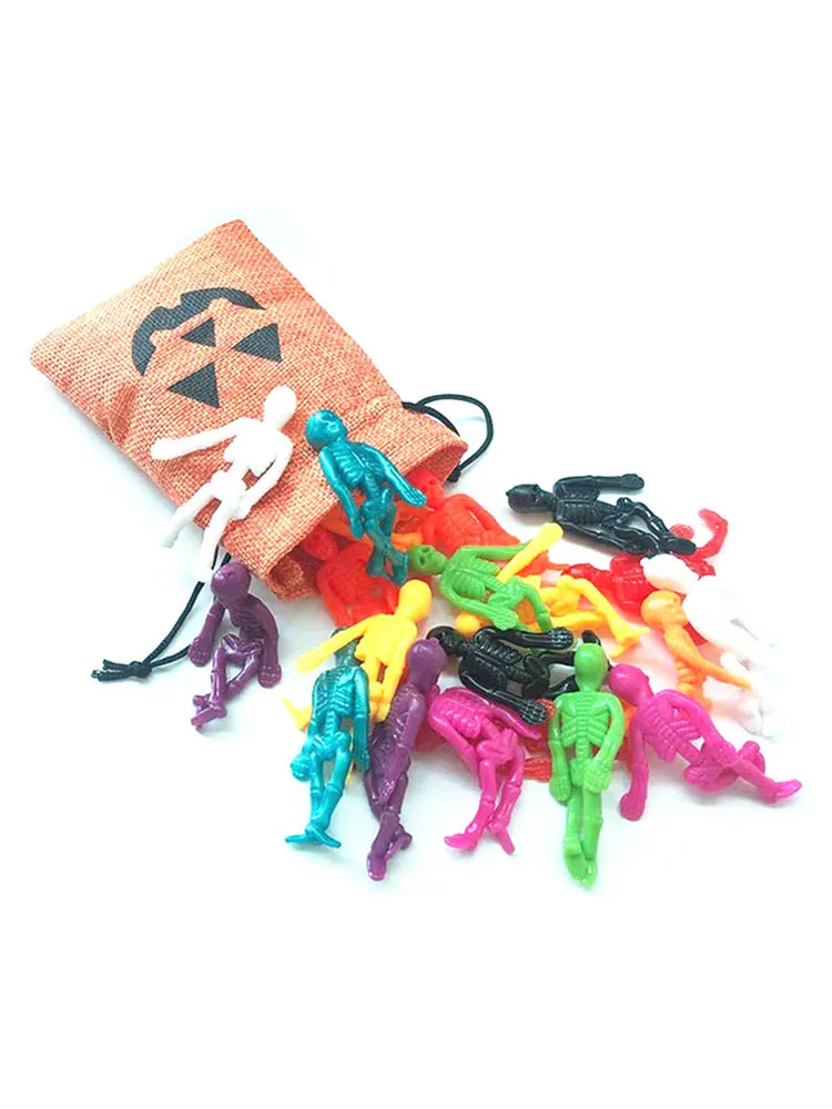 Halloween Skelette Weiche Stretchy Spielzeug Party Spiel Gefälligkeiten Für Kinder Erwachsene Halloween Schädel Anti-stress Spaß Squeeze Spielzeug