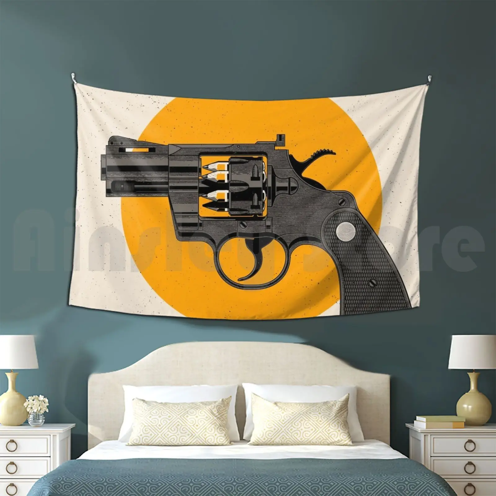 Gun Customized Tapestry Gun Weapon Bullet Pistol Shoot Trigger