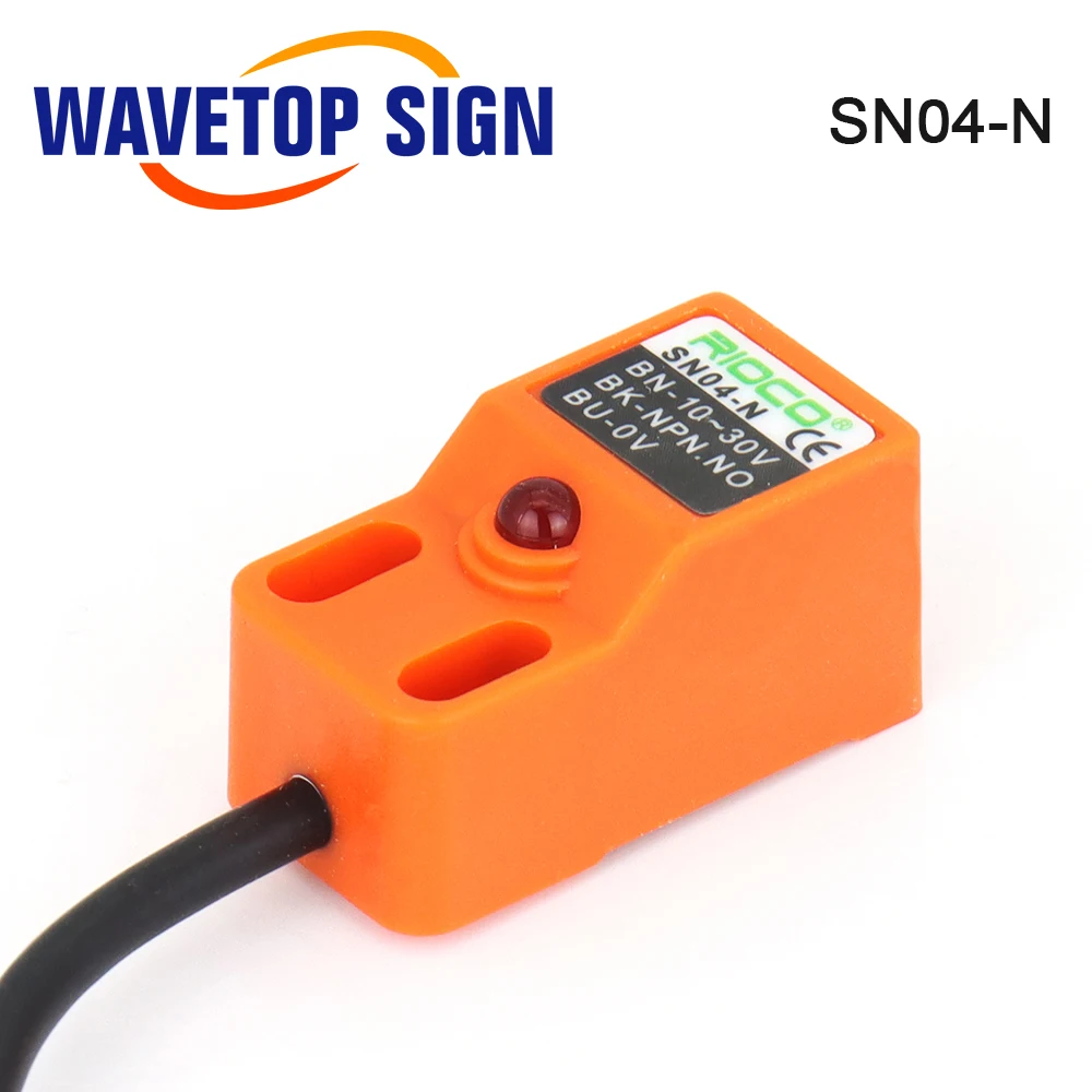 WaveTopSign Metal Detection Sensor SN04-N/P 10-30VDC Inductive Proximity Switch for Metal Inspection NPN PNP NC NO 3Wire