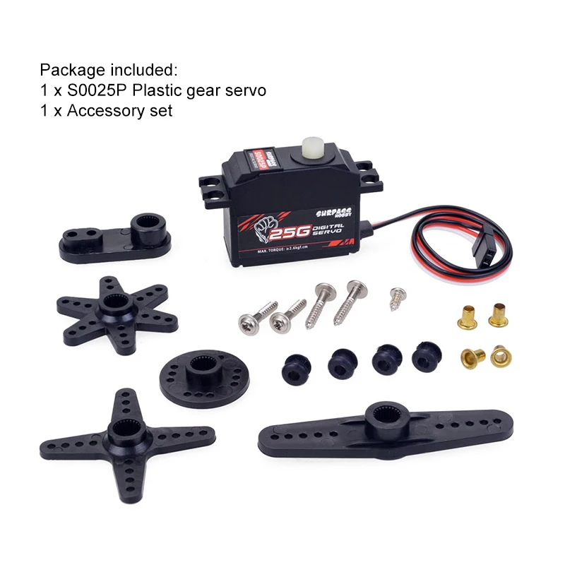 Changan-Servo 9G Servo à Engrenages Métalliques RC 9G Avec Accessoire