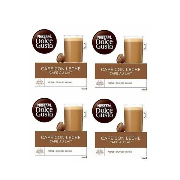 DOLCE GUSTO PACK 4 café/lait