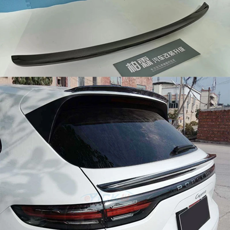 

Carbon Fiber Car Rear Wing Trunk Lip Spoilers Special tail Fits For Porsche Cayenne 2018 2019 2020