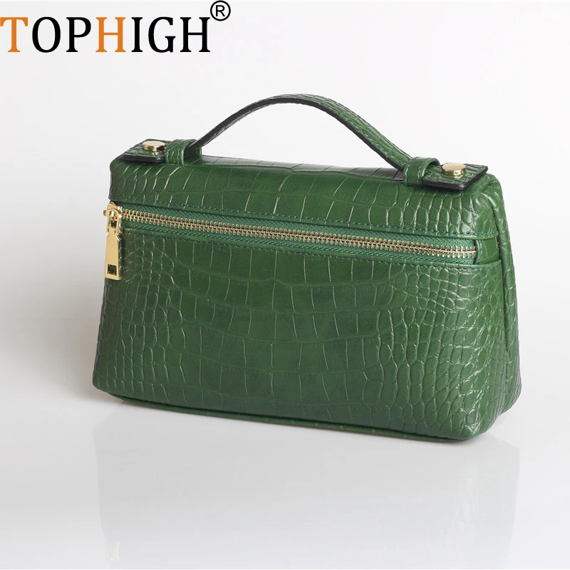 TOPHIGH New Design Small  Handbag Female Party Clutch  Women Loved Ostrich /Snake/Crocodil Pattern Purse Bag