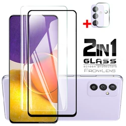 2in1 for Samsung A82 Quantum 2 A72 A52 A42 A32 5g 4g A12 A21 A21s A31 A51 A71 A91 Case for Galaxy M42 M31s M21s Tempered  Glass