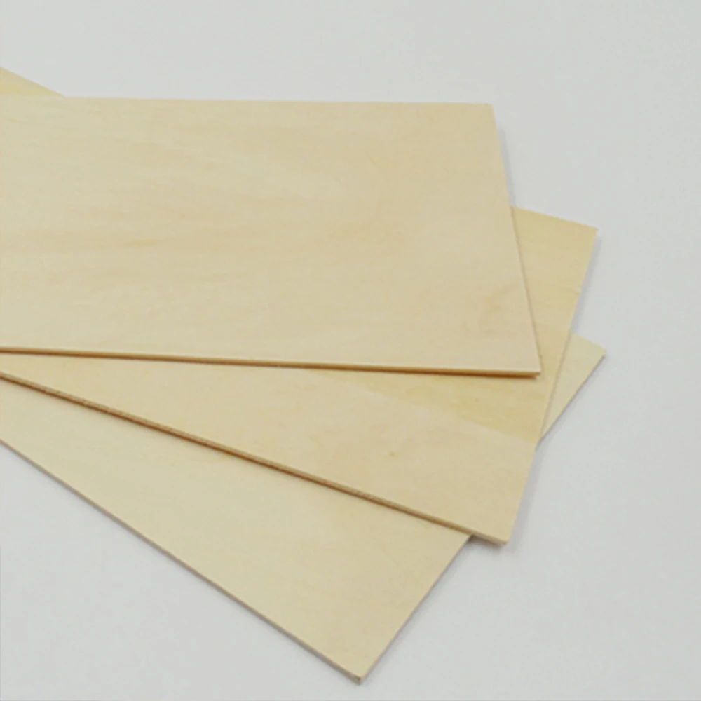 DIY Thin Wooden Board For House Villa Model Handmade Models Material 2mm 3mm 5mm Thick Three-ply Boards For Bilding Wall